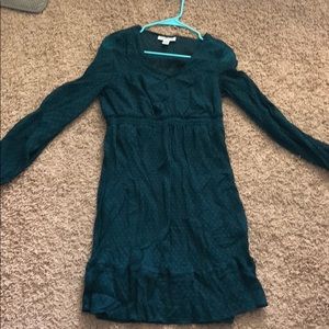 Green maternity dress